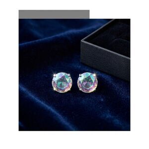 kate spade Aurora AB Round Crystal Stud Gumdrop Earrings